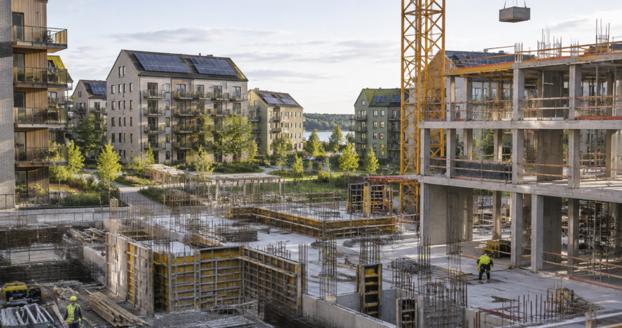 Byggstart i Ranagård ställer krav på samordning mellan stomme, energi och mark